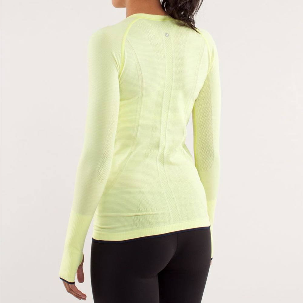 Lululemon Swiftly Tech Crew Long Sleeve Size 8 Yellow